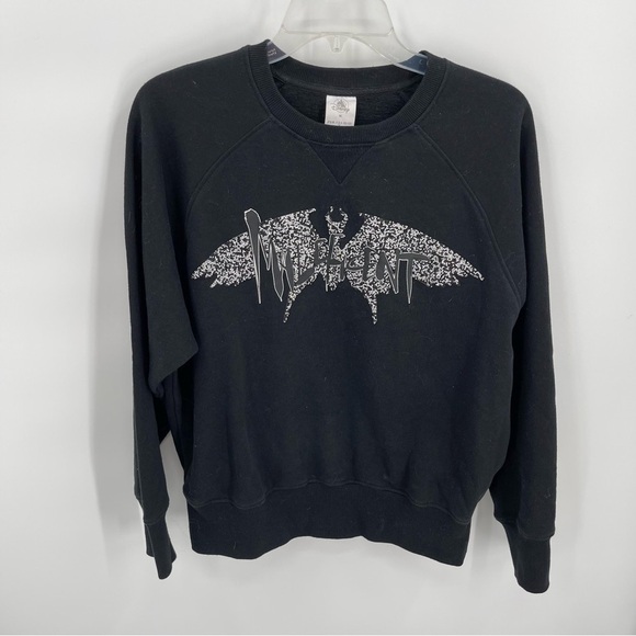 Disney Maleficent: Mistress of Evil Womens Pullover Sweatshirt M Black Sparkle - Picture 8 of 8